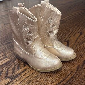 NWOT Baby Deer Miller Toddler Gold Cowboy Boots - Size 8